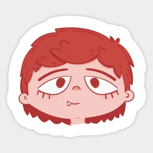 Red Boy Sticker